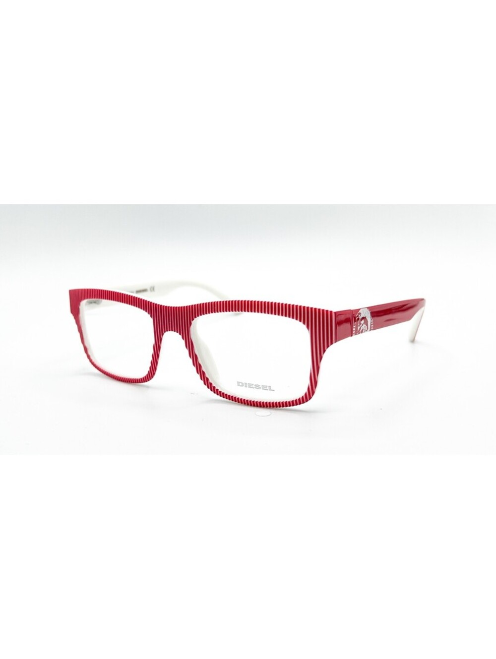 Diesel Dl5034 068 Red Striped White Authentic Eyeglasses 52-18-135